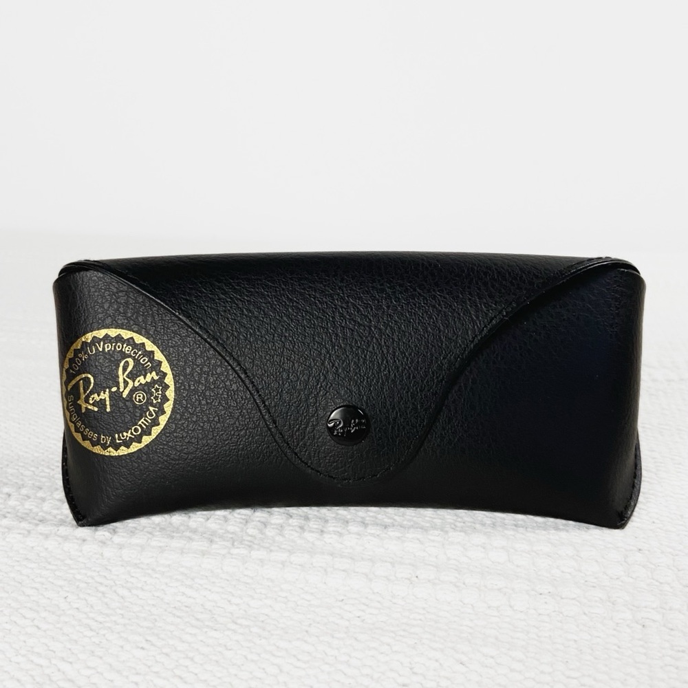 Ray-Ban Black Leather Sunglasses Case and Ray-Ban Glasses Cloth